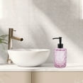 thumbnail image 2 of Unique Bargains 1 Pc Elegant Soap Pump Dispenser for Bathroom 11.15oz Pink Black, 2 of 6
