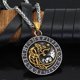 thumbnail image 1 of Wolf Amulet Pendant Necklace Men's Jewelry Nordic Stainless Steel Chain, 1 of 1