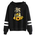 thumbnail image 1 of Femmes Automne Manches Longues Sweat à Capuche Lettres Pull Tops Blouse, 1 of 3