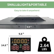 Digital Basketball Scoreboard Battery Powered Portable Tabletop Countdown Timer & Score For Games