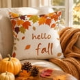 thumbnail image 2 of AuroraX Fall Pumpkin Pillow Covers Indoor Outdoor Throw Pillowcases Autumn Cozy Rustic Farmhouse Thanksgiving Fall Decor, 2 of 7