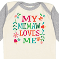 thumbnail image 4 of Inktastic My Memaw Loves Me Girl Grandchild Girls Long Sleeve Baby Bodysuit, 4 of 5