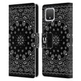 thumbnail image 1 of Head Case Designs Classic Paisley Bandana Black Leather Book Wallet Case Cover Compatible with Google Pixel 4, 1 of 6