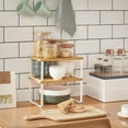 thumbnail image 2 of Boutique Home Set of 2, Versitile Kitchen, Organizing, Spice Racks - White Oak and White, 2 of 4