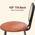 thumbnail image 3 of QinaQin Juego de 2 sillas para comedor con asiento acolchado grueso y patas metálicas, diseño moderno negro y compacto, ideal para cocina, sala o espacios pequeños, 3 of 9