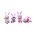 thumbnail image 3 of 8 Pcs Mini Rabbits Miniature Ornament Kits for Moss Outdoor Micro Landscape DIY Fairy Garden House Terrarium Kit Plant Decoration(4 Pcs Pink Rabbits + 4 Pcs White Rabbits), 3 of 9