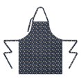 thumbnail image 2 of Dark Blue Christmas Gingerbread Apron-Garden Aprons for Women with Pockets-Cotton Linen Waterproof Kitchen Cooking Gardening Aprons Adjustable for Kitchen,Cooking,BBQ and Salon 32"x27", 2 of 7