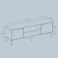 thumbnail image 4 of VASAGLE Mueble de TV, Soporte de TV con Estante Ajustable, para Televisores de hasta 65 Pulgadas, Negro Tinta MLTV556B01, 4 of 8