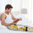 thumbnail image 4 of Uemuo Gnomes Bees And Sunflowers Pattern Men's Wide Leg Palazzo Lounge Pants with Pockets Light Weight Loose Comfy Casual Pajama Pants-, 4 of 9