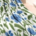 thumbnail image 3 of Blue Pioneer Flower Blanket,Comfortable Soft Flannel Throw Blanket,All Season,Warm Lightweight Blankets for Sofa Bed Couch Living Room Chair,30"x40"(80x100cm), 3 of 4