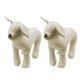 thumbnail image 1 of Maniquíes de cuero para perro, juguetes de posición de pie, blanco S Afortunado Sencillez, 1 of 5