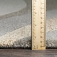thumbnail image 5 of Hauteloom Rillton Wool Living Room, Bedroom Area Rug - Modern - Gray, Black, Brown - 6' x 9'-Kidney, 5 of 9