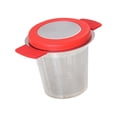thumbnail image 3 of Colador Infusor de té, colador de té de hojas sueltas, accesorios, cesta de filtro de té de malla práctica, Infusor de té para Hotel, sala de té y Rojo, 3 of 9