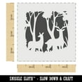 thumbnail image 2 of Pair of Deer Silhouette in Forest DIY Cookie Wall Craft Stencil - 3.5 Inch, 2 of 5