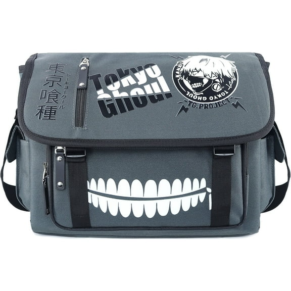 Roffatide Unisex Tokyo Ghoul Messenger Bag, Gray, 1-Piece