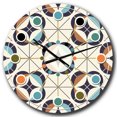 thumbnail image 1 of Designart 'Geometric Retro Design Iii Horloge Murale Moderne du Milieu du Siècle, 1 of 4