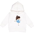 thumbnail image 2 of Inktastic Figure Skating, Ice Skating Girl, Brown Hair Toddler Hoodie, 2 of 4