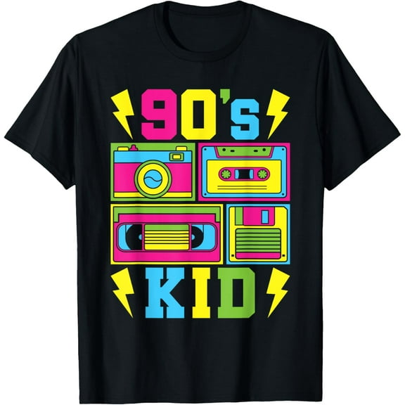 Funny 90's Kid 90s Outfit Retro Party Men Women Kids T-Shirt