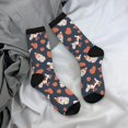 thumbnail image 5 of Hirioo Cute Puppy Pattern Adult Middle Tube Socks Breathable Sock Non-Pilling,Contrasting Color Design, 5 of 6
