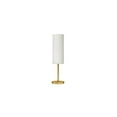thumbnail image 2 of Homestock Gothic Grace 1 Light Incandescent Table Lamp, Aged Brass W/ White Glass, 2 of 4