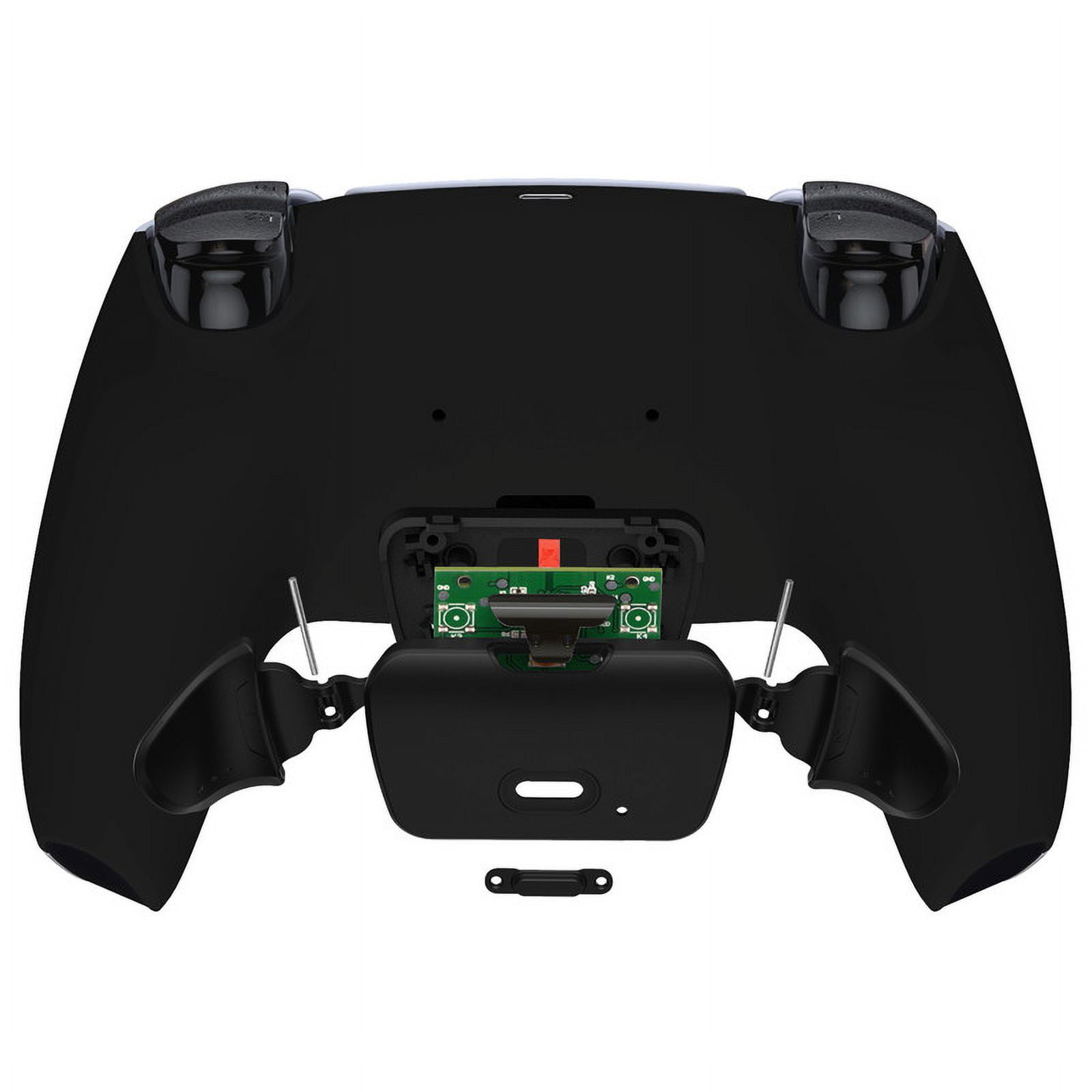eXtremeRate Black Back Paddles Programable RISE V3 Remap Kit for PS5 Controller BDM-030 040 050, Upgrade Board Bottom Shell Back Buttons Attachment for PS5 Controller