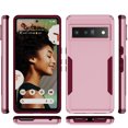 thumbnail image 6 of Feishell Case Fit for Google Pixel 7 6.3 inch,Military Grade Shockproof Protection Hybrid Armor Double Layer Hard PC + Soft TPU Drop Resistant Anti-Fingerprint Phone Cover,Pink, 6 of 7