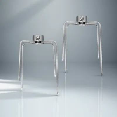 QUMIIRITY 2 Pcs Fourchette en Forme de Fourchette Petite Fourchette à Rôtir 12X7CM pour Accessoires de Barbecue