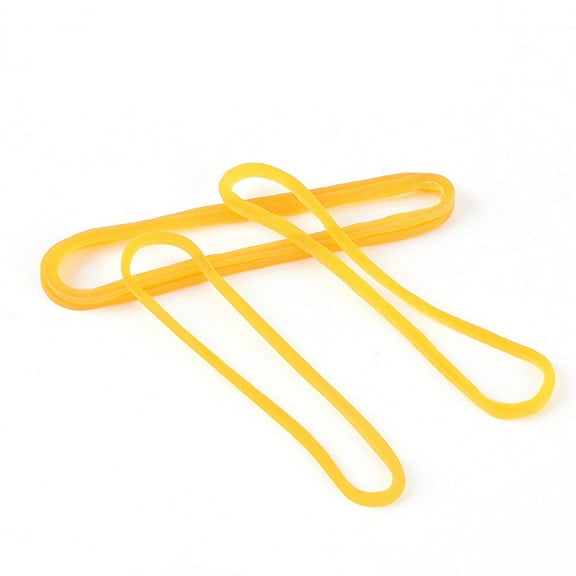 YSNOOWE of 3 Yellow Rubber Bands for Office Supplies 11.8x0.2in