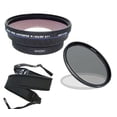thumbnail image 1 of Canon VIXIA HF R600 (High Definition) 0.5x Wide Angle Lens With Macro + 67mm Circular Polarizing Filter + Stepping Ring 43-52 + Wide Neoprene Strap., 1 of 3