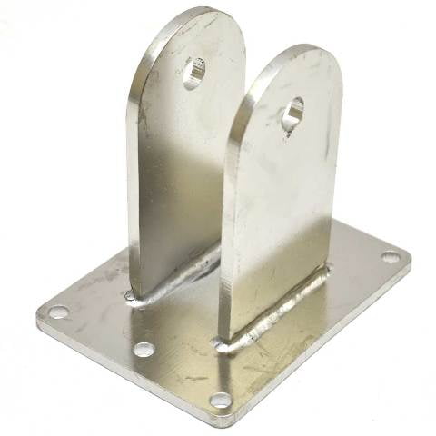 Sea Ray Boat Hatch Actuator Bracket 2211563 | SS 4 x 3 x 3 3/4 Inch