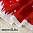 thumbnail image 5 of Christmas Flannel Fleece Blanket Lightweight Twin 60" x 80" (Red Reindeer), 5 of 7