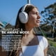 thumbnail image 3 of JLab JBuds Lux ANC Auriculares inalámbricos, Blanco nube, Cancelación activa de ruido híbrida, Sonido personalizable, Compatible con audio espacial, Auriculares Bluetooth supraaurales premium, 3 of 5