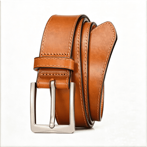 TELOLY Men'S 35Mm Dress Casual Beltin Gift Box,100% Italian Full Grain Real Solid Leather Belt,49.22"