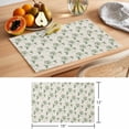 thumbnail image 6 of Green Hummingbird Placemats Set of 6, Summer Animal Garden Flower Leaf Linen Texture Non-Slip Place Mats Washable Table Mats for Kitchen Dining Table Decorations Indoor/Outdoor, 6 of 9