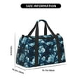 thumbnail image 3 of Fuzoiu Ink Rose Print Travel Duffle Bag,Carry On Tote Bags,Duffel Bag,Sport Gym Bag, Hospital Bag for Labor and Delivery, Overnight Bag,Luggage Bag, 3 of 7