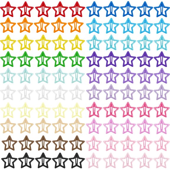 Star Hair Clips Volleyball Y2K Multicolor Metal Hair Accessories
