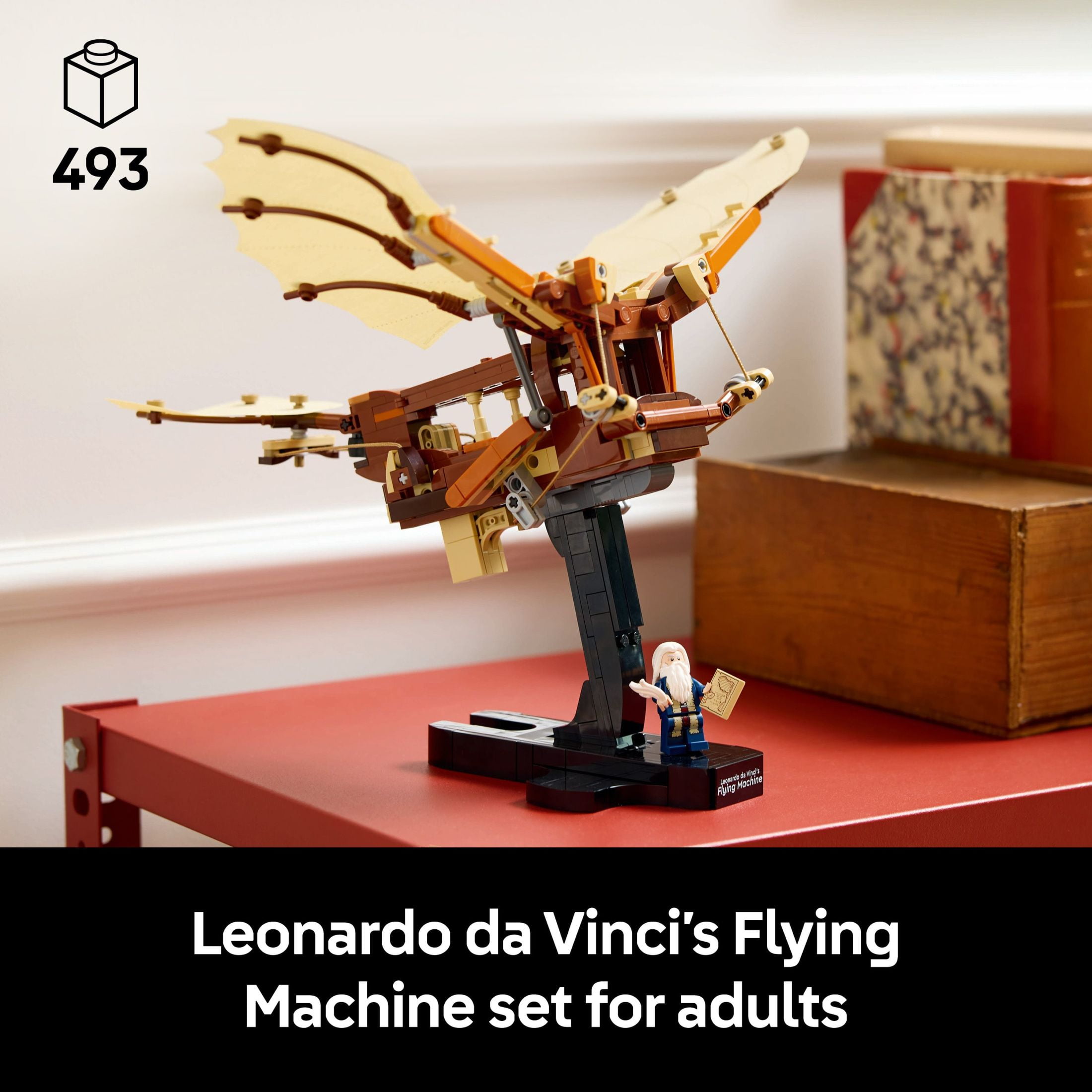 LEGO Icons Leonardo da Vincis Flying Machine DIY Kit  Ornithopter Building Set for Adults, Ages 18+(图4) LEGO Icons Leonardo da Vincis Flying Machine DIY Kit  Ornithopter Building Set for Adults, Ages 18+(图4)