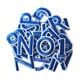 thumbnail image 2 of Parches bordados Strade Fareast Limited letras y números Azul, 2 of 8
