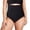 Black, variant on Women High Waisted Shaping Panty Silk G String Panties for Women