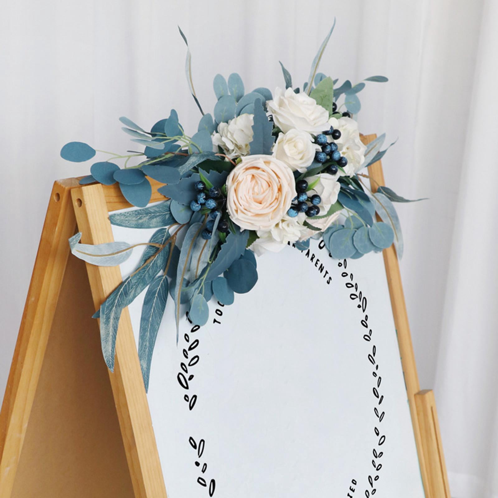 Farmhouse Artificial Flowers Arch Decor S,ilk Flower Flower Arrangement Floral Swags for Bedroom DIY Wedding Backdrop Living Room Wall Decor