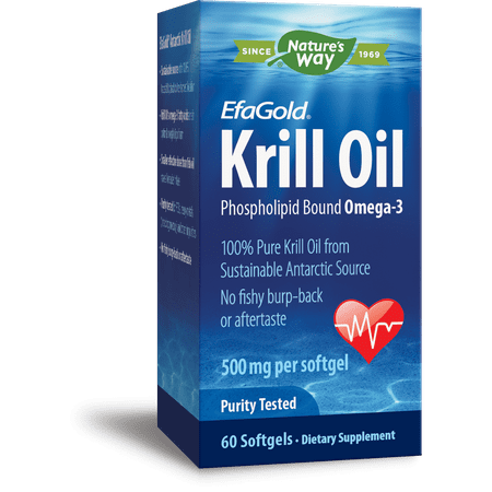 Natures Way EfaGold Krill Oil Omega-3 Softgels 500 Mg 60