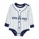 thumbnail image 4 of Mameluco de verano,Ropa de bebé recién nacido pantalones cortos mameluco de manga corta,Conjunto de mameluco de jersey de béisbol para niños pequeños,Ropa de bebé Body Traje 3 a 6M, 4 of 10