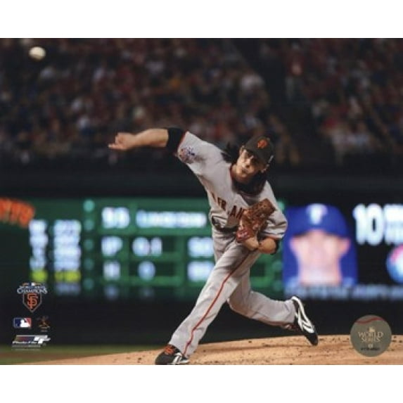 Tim Lincecum Game Five of the 2010 World Series Action Sports Photo