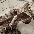 thumbnail image 5 of Homewish Woodland Dinosaur Kitchen Curtains,Minimalist Sketch Dino Black Out Curtains Pack of 2 (42x63 Each),Brown, 5 of 6