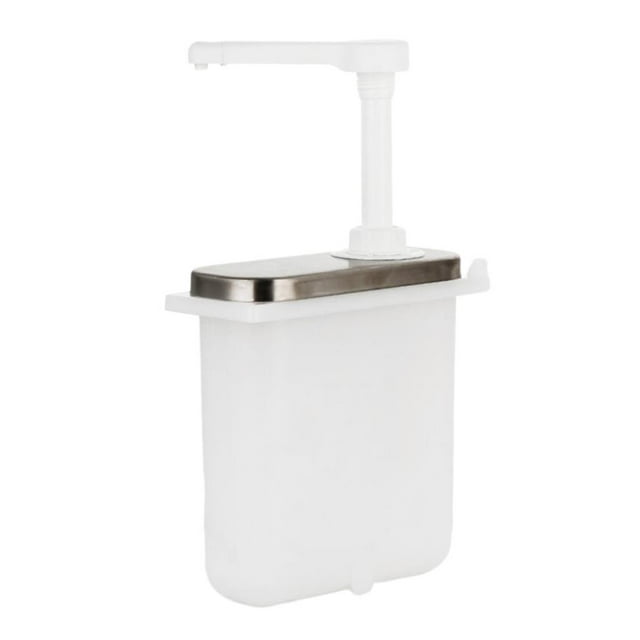 Dispensador de salsas de 1L o 2L con bomba de acero inoxidable para condimentos de ensaladas 1L A