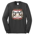 thumbnail image 3 of Baseball Mom Jaguar Print Sports Mens Long Sleeve Shirt, Charcoal, 3X-Large, 3 of 5
