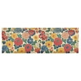 thumbnail image 6 of Yayeee Kitchen Valance Rod Pocket 54" x 18" Living Room Window Curtain, Vibrant Flowers Pattern, 6 of 6