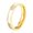White, variant on Womens Titanium Steel Shell Inlaid Ring, Geometric Shape, Simple Creative Fashion Style, 6mm Width