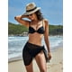 Femmes Short Sarongs Plage Wraps Pure Bikini Couvre Mousseline de Soie pour Maillots de Bain Noir 3XL – image 4 sur 7