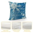 thumbnail image 4 of Hello Blue Decorative Throw Pillow Covers, It's Cozy Inside Christmas Porch Outdoor Home Decor, Couch Cushion Case, 4 of 5